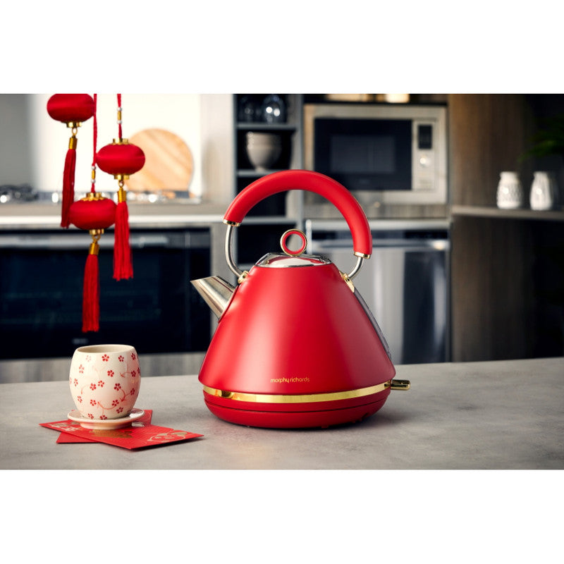 Morphy Richards Ascend Soft Gold Kettle - Dragon Red