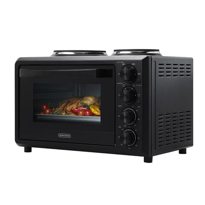 Morphy Richards 32L Benchtop Convection Oven with Hot Plates - Black