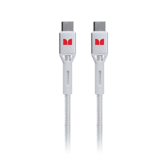 Monster USB-C to USB-C Braided Cable - White 1.2m
