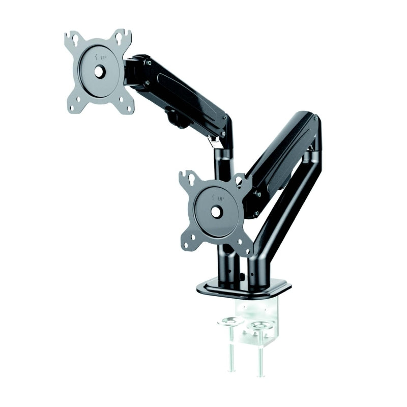 Monster Adjustable Dual Arm Monitor Mount / VESA 75 & 100mm / Up to 27'' Screens