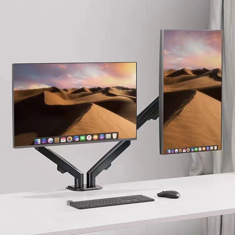 Monster Adjustable Dual Arm Monitor Mount / VESA 75 & 100mm / Up to 27'' Screens