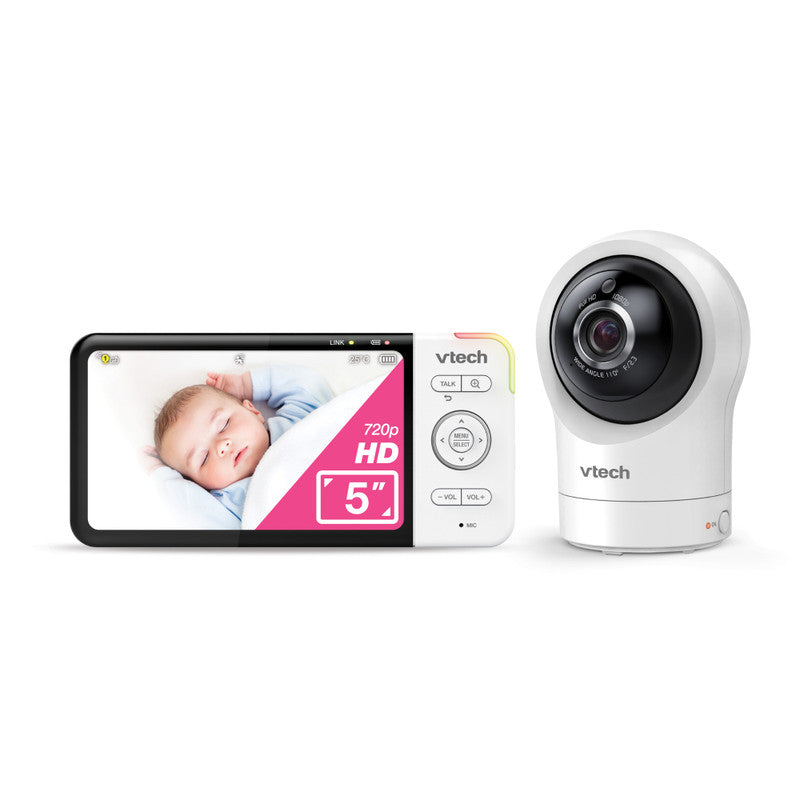 VTech Baby 5" Pan & Tilt Smart High-Definition Video Monitor - White