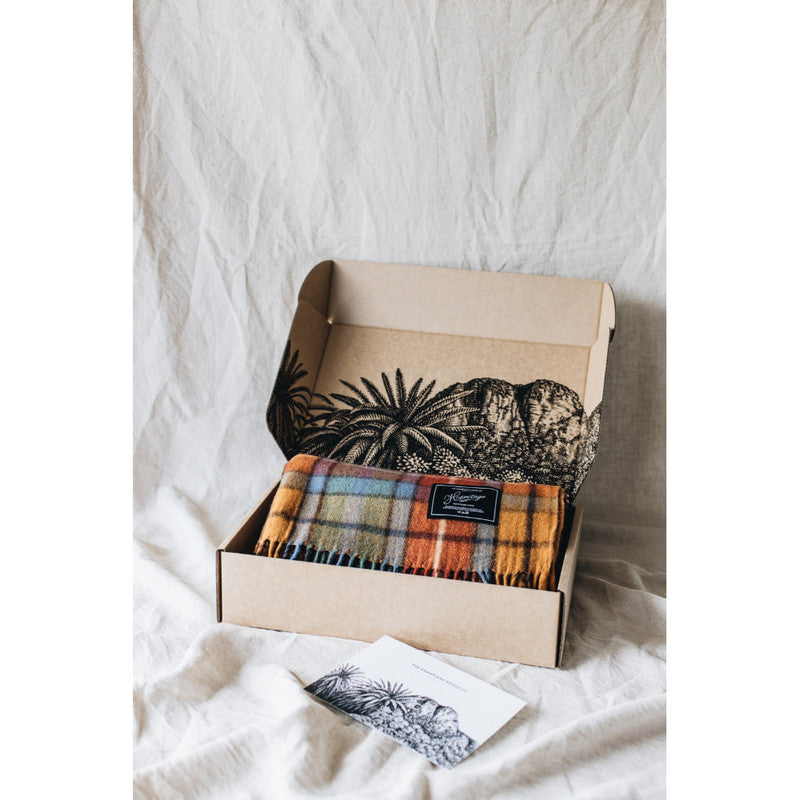 The Grampians Goods Co Recycled Wool Scottish Tartan Blankets - Autumn