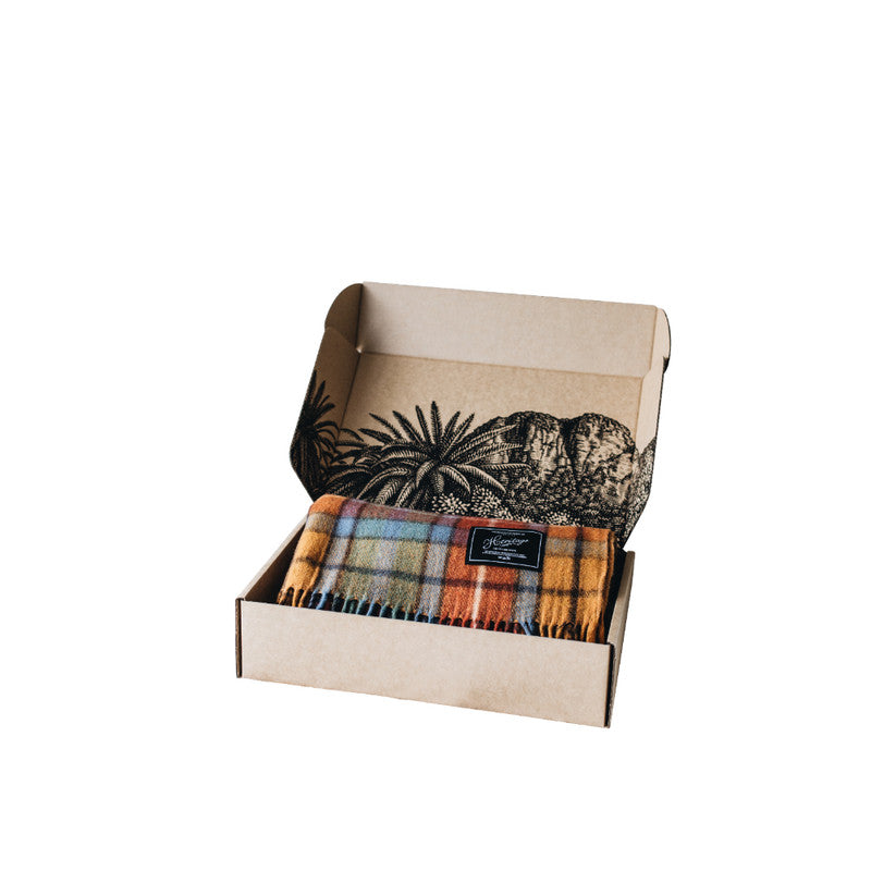 The Grampians Goods Co Recycled Wool Scottish Tartan Blankets - Autumn