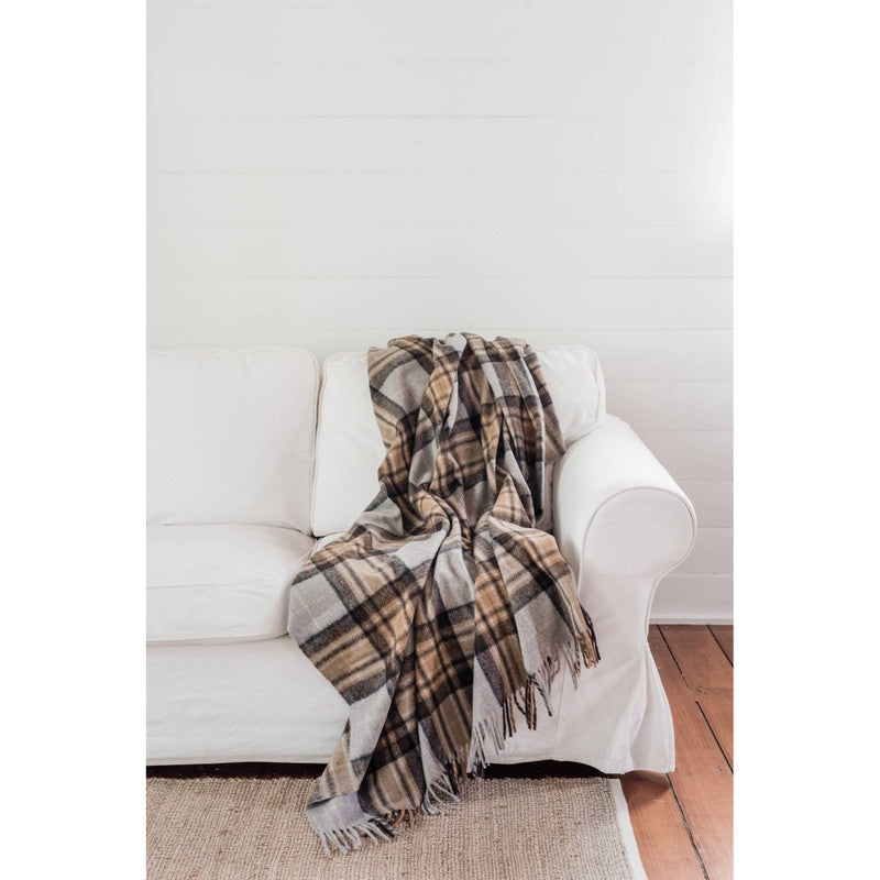 The Grampians Goods Co Recycled Wool Scottish Tartan Blankets - Winter