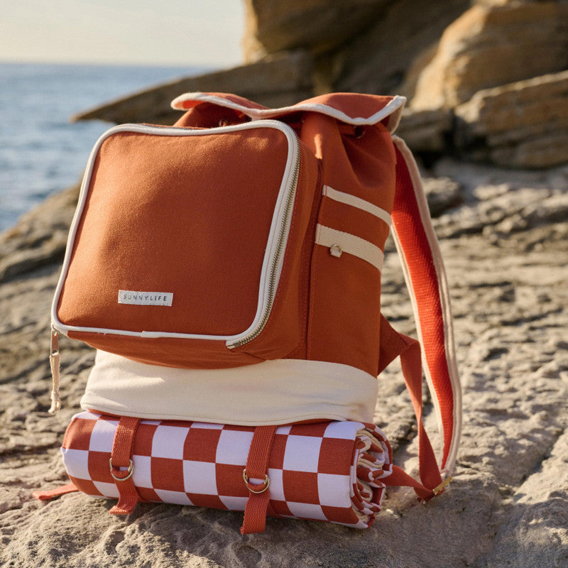 Sunnylife Luxe Picnic Backpack - Terracotta