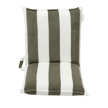Sunnylife Terry Travel Lounger The Vacay - Olive Stripe