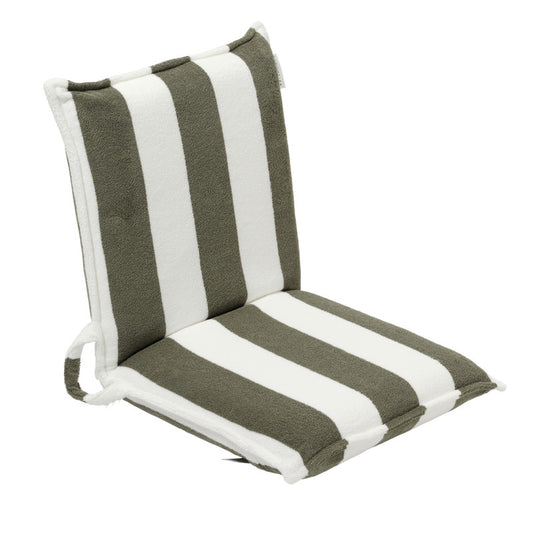 Sunnylife Terry Travel Lounger The Vacay - Olive Stripe