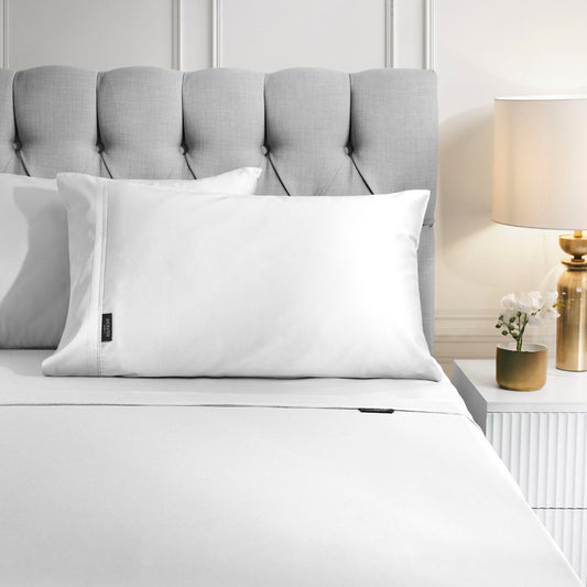 Sheraton Luxury Bamboo/Cotton King Bed Sheet Set - White