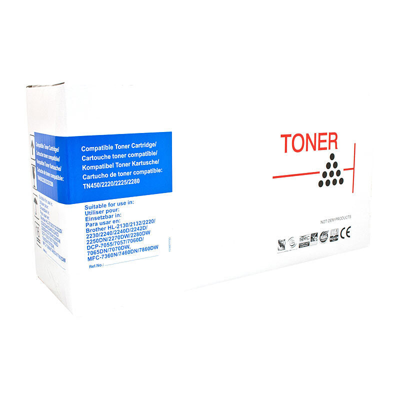 White Box Compat Brother TN2250 Cart