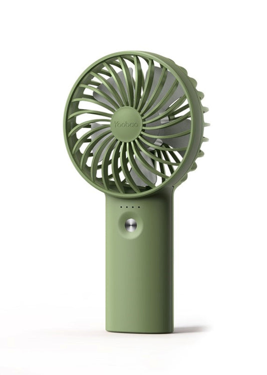 Yoobao Rechargeable Portable USB Low-noise Mini Fan 6000mAh - Dark Green