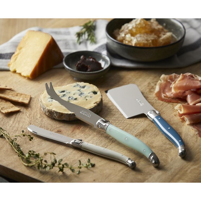 Andre Verdier Laguiole Debutant St. Tropez Cheese Knife Set 3 Piece St. Tropez