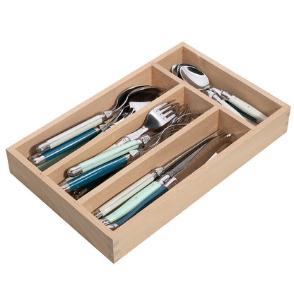 Andre Verdier Laguiole Debutant St. Tropez 24 Piece Cutlery Set