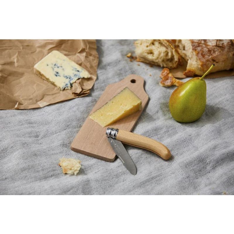 Andre Verdier Laguiole Picnic Chopping Board & Folding Knife Set - Beechwood