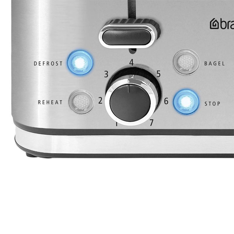 Brabantia 4 Slice Toaster Stainless Steel