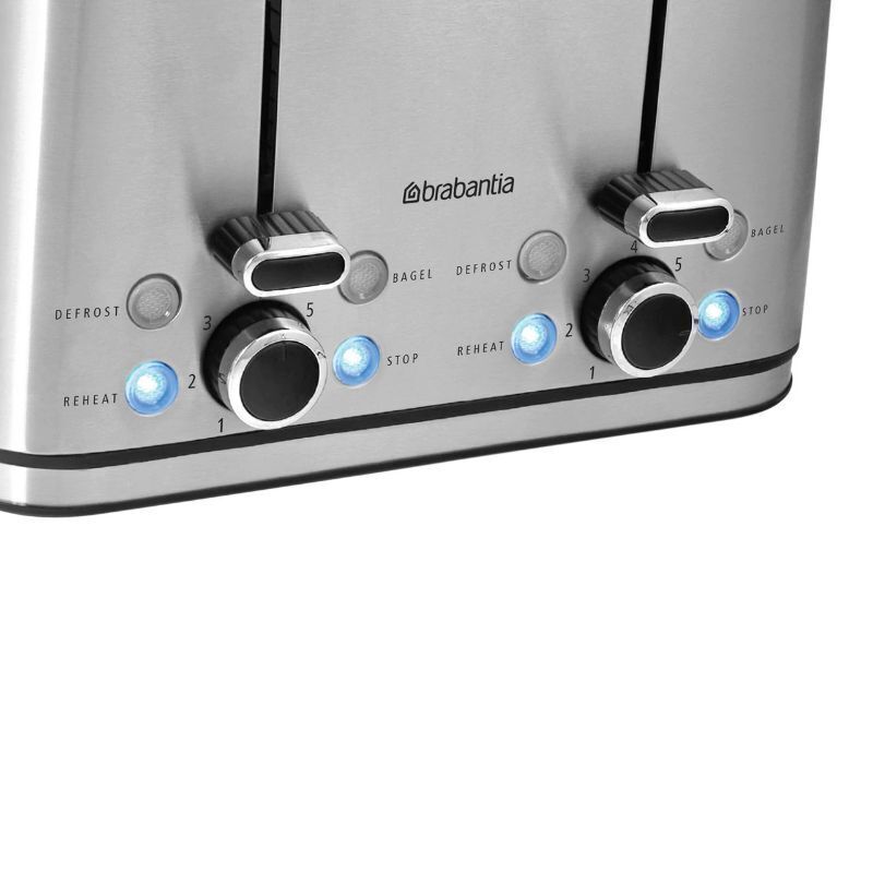 Brabantia 4 Slice Toaster Stainless Steel