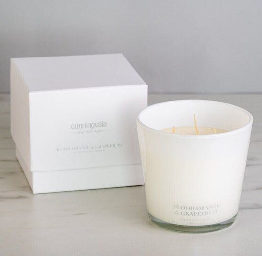 Canningvale Large Scented Soy Wax Candle - Blood Orange & Grapefruit