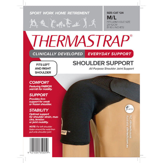 Thermastrap Shoulder Support Black - M/L