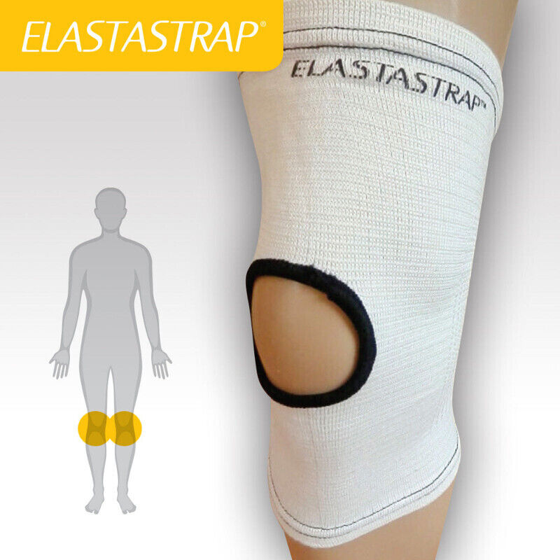 Elastastrap Compression Knee Support White - Large