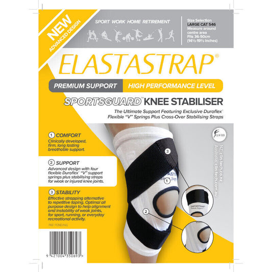 Elastastrap Sportsguard Knee Stabiliser White - Large