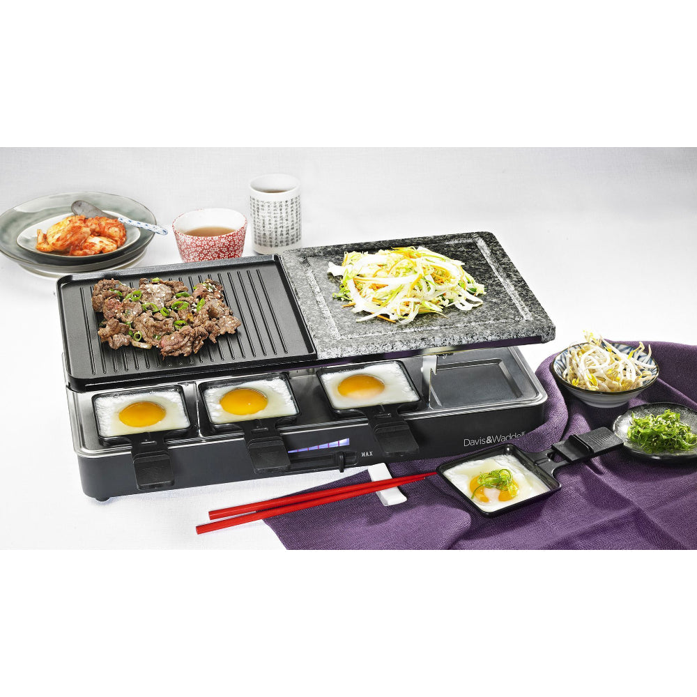 Davis & Waddell 8 Person Electric Party Grill Non-Stick Griddle Teppanyaki BBQ