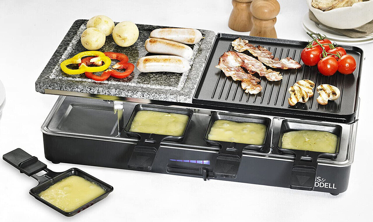 Davis & Waddell 8 Person Electric Party Grill Non-Stick Griddle Teppanyaki BBQ