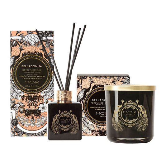 MOR  Emporium Classics Belladonna Candle and Reed Diffuser Set