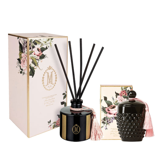 MOR Deluxe Marshmallow Candle and Reed Diffuser Set