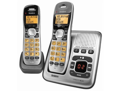 Uniden DECT 1735+1 Cordless Digital Phone System w/ Power Failure Backup - Silve