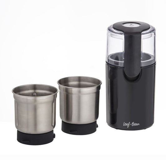 Leaf & Bean DLE0050  2in1 Electric Coffee & Spice Grinder- Black