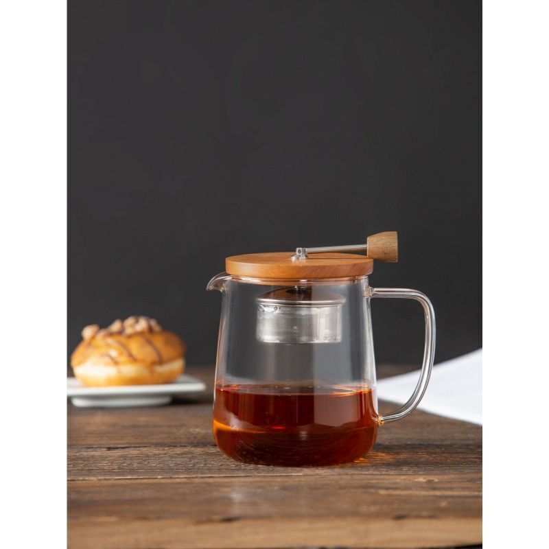 Leaf & Bean DLE0064  Naples Tea Pot with Acacia Lid & Infuser? Wood