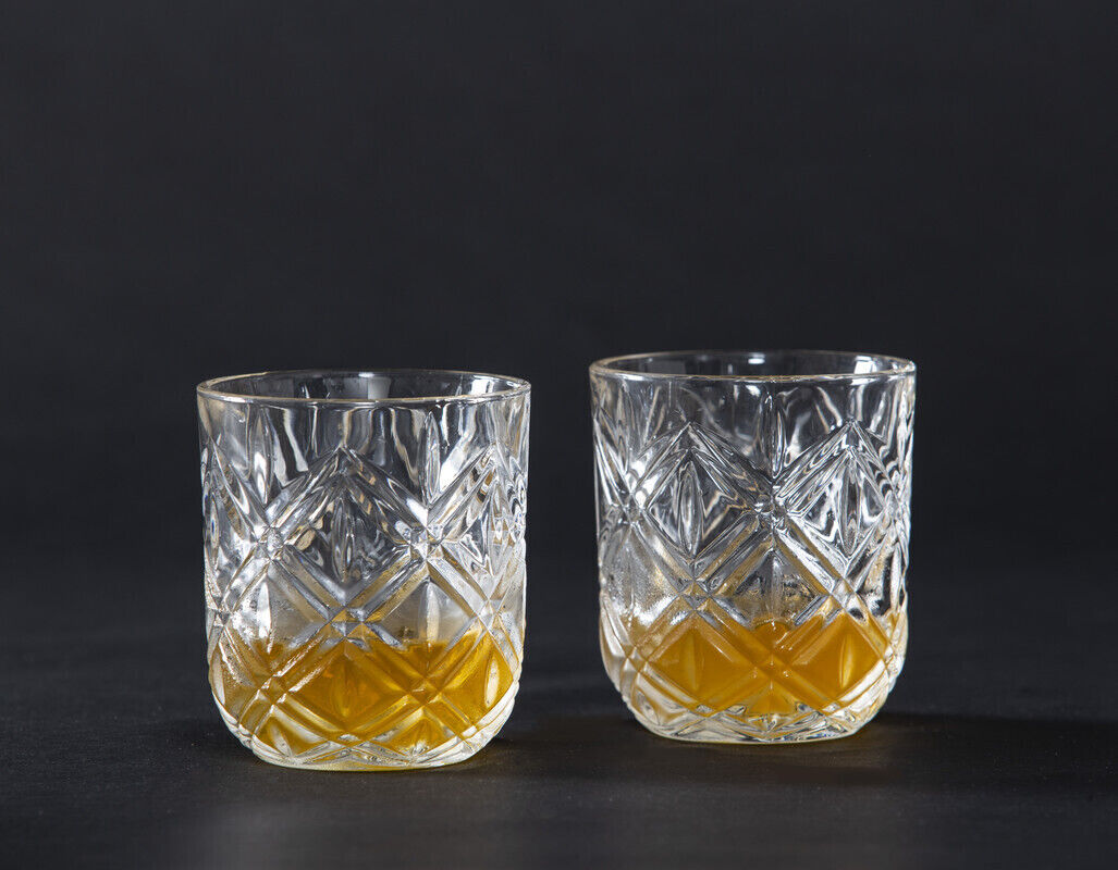 Davis & Waddell Fine Foods Deluxe Double Old Fashion - Set of 2 DTA0562 - Clear