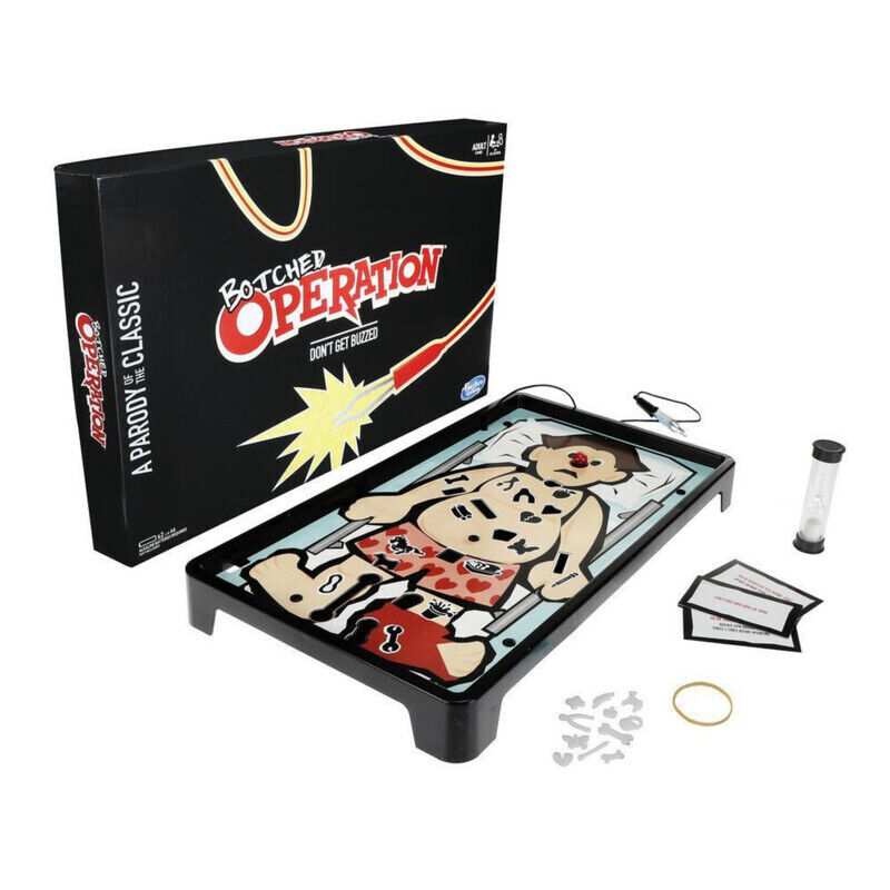 Hasbro Botched Operation Board Game - Black