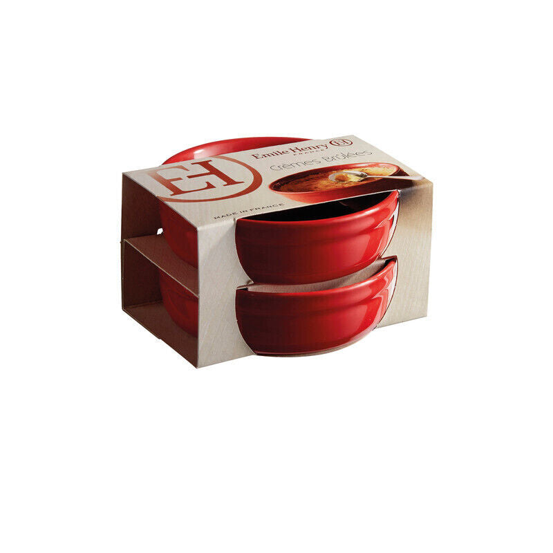 Emile Henry Creme Brulee Ramekin Set of 2 - Burgundy