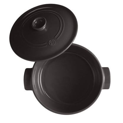 Emile Henry Round 4L Casserole - Charcoal