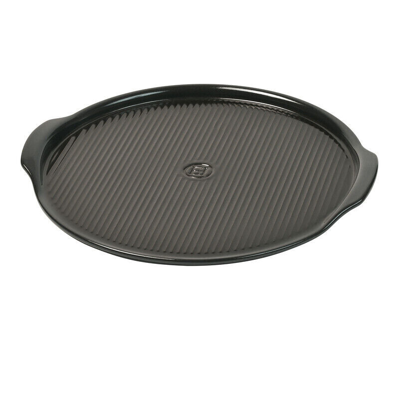 Emile Henry Ridged Pizza Stone - Charcoal