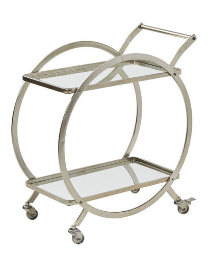 Amalfi Walter Bar Drink Trolley Silver