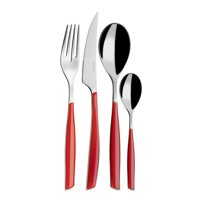 Bugatti Glamour 24pc Cutlery Set - Red