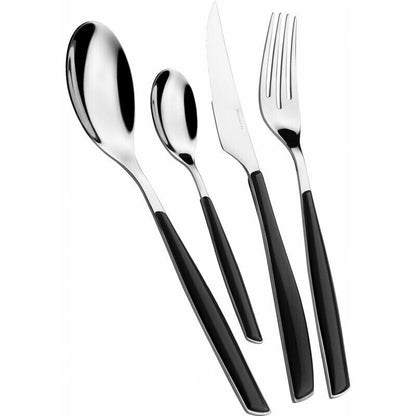 Bugatti Glamour 24pc Cutlery Set - Black Piano