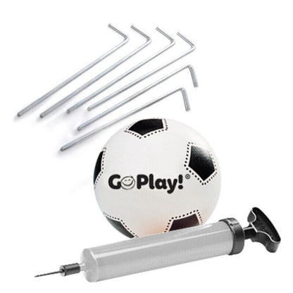 Go Play! 2 in 1 Goal Post set  - White