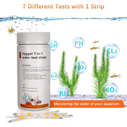 Hygger 7 in 1 Aquarium Test Strips - Multi