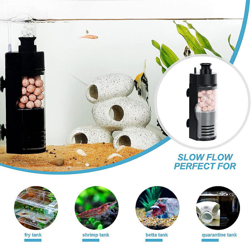 Hygger Aquarium Large Internal Filter - Black