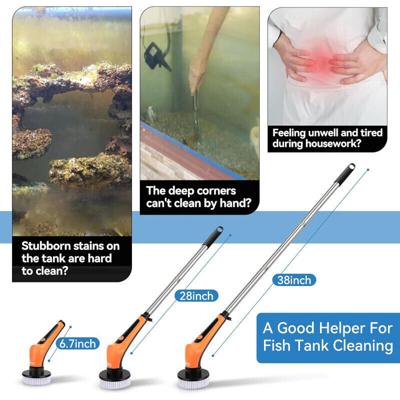 Hygger Aquarium Electric Cleaning Brush - Multi