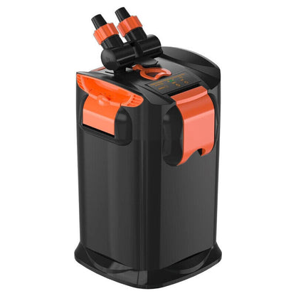 Hygger Ultra-Quiet Canister Filter with UV Sterilizer 1800L - Black/Orange