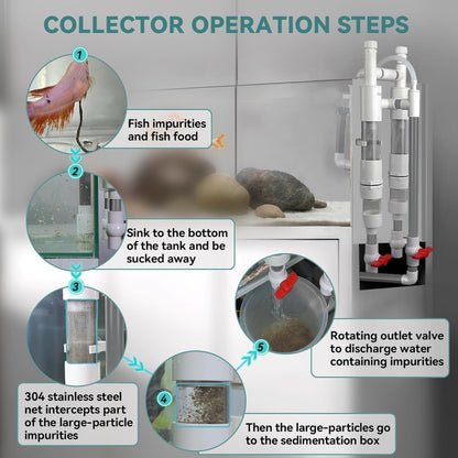 Hygger Fish Waste Collector - Grey