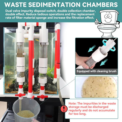 Hygger Fish Waste Collector - Red