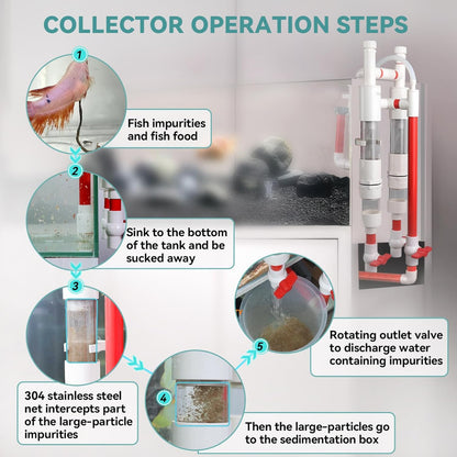 Hygger Fish Waste Collector - Red