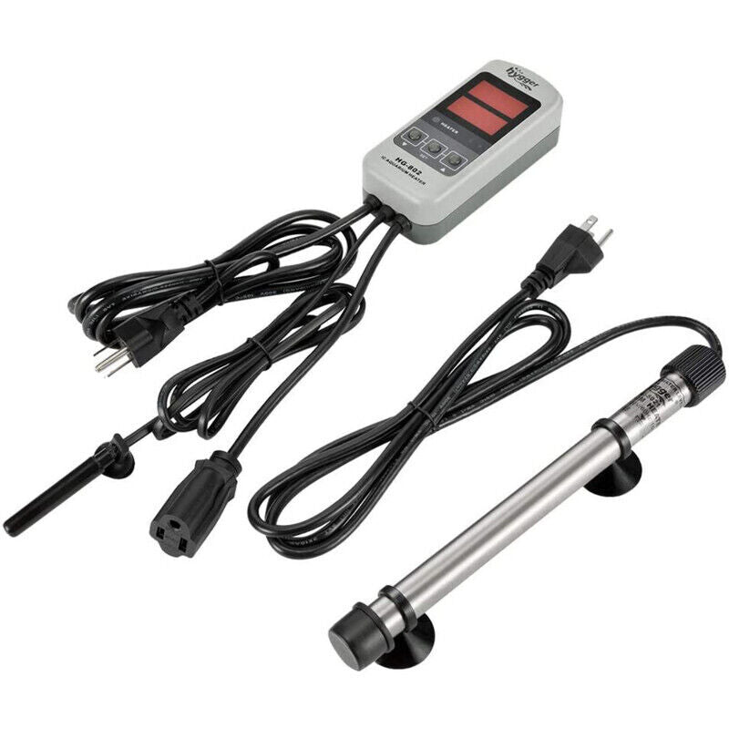 Hygger Titanium Aquarium Heater for Salt Water 100W - Silver