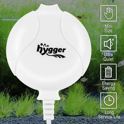 Hygger  Mini Quiet Air Pump 1.5 Watt - HG-811-WH