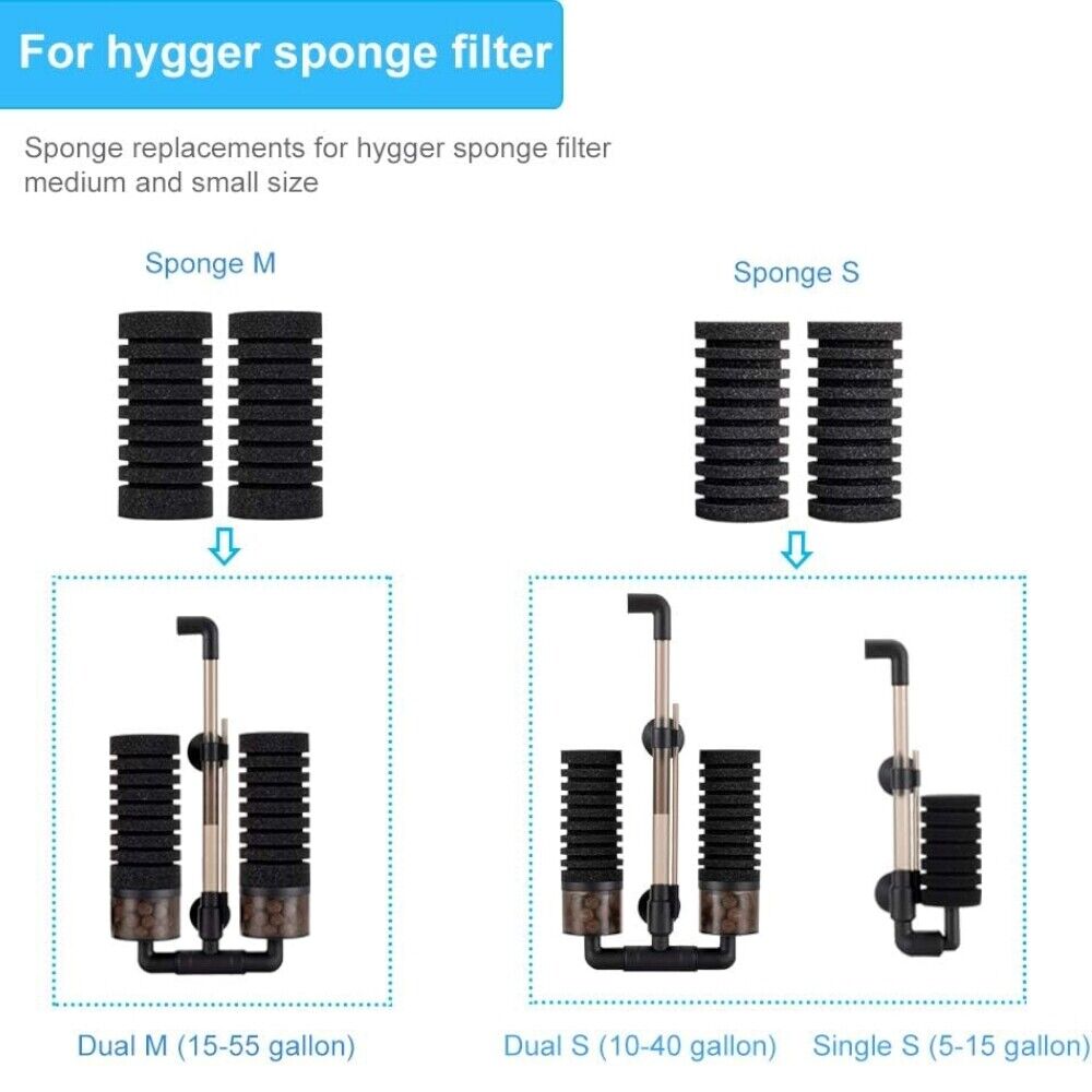 Hygger Sponges for HG-908-D-M - Medium